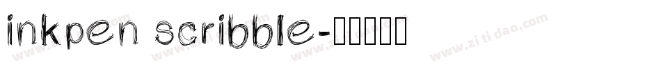 inkpen scribble字体转换